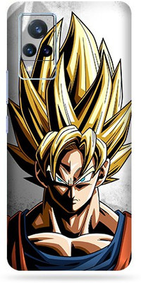 OggyBaba Vivo V21, Phone Back side Protector and Camera Protector Mobile Skin(Ultra Super Goku Skin Skin Matte Finish)