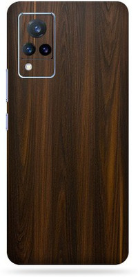 Satisfactory Vivo V21 Mobile Skin(Mahogany-Wood With Matte Finish)