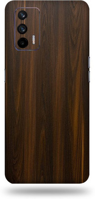 OggyBaba Realme X7 Max, Phone Back side Protector and Camera Protector Mobile Skin(Ultra Super Mahogany-Wood Skin Skin Matte Finish)