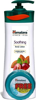 HIMALAYA SOOTHING BODY LOTION HYDRA NUTRI BALANCE 400ML + FREE NOURSHING SKIN CREAM 50ML(450 ml)