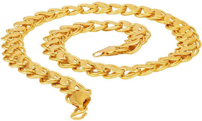 3SIX5 Artificial Classic Plain Gold-plated Plated Brass Chain