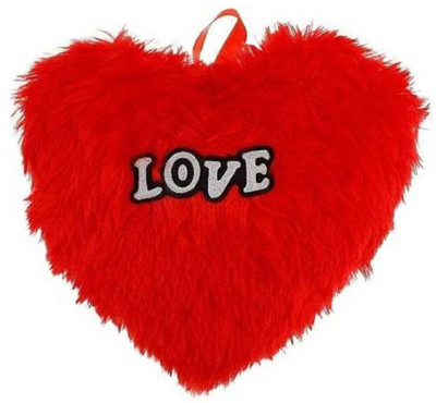 MGT CREATION Polyester Fibre Solid Cushion Pack of 1(Red)