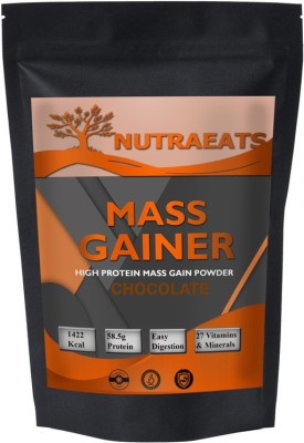 NutraEats Nutrition Real Mass Gainer Weight Gainers/Mass Gainers (Chocolate) MW711 Weight Gainers/Mass Gainers(3000 g, Chocolate)