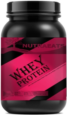 NutraEats Protein Plus Strawberry Whey Protein Powder DSD5109 Premium Whey Protein(200 g, Strawberry)