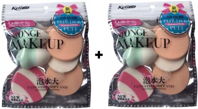 Keli 6 Pc Makeup Puff Pack Of 2