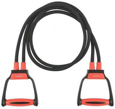 COCKATOO DOUBLE HARD TONING TUBE (D-SHAPE HANDLE) Resistance Tube(Black, Red)
