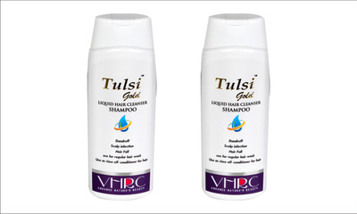 VHRC Tulsi Gold Liquid Hair Cleanser (Shampoo) (Pack of 2)(300 ml)