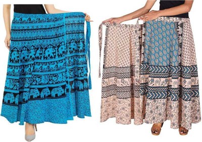 Stylo Urban Animal Print Women Wrap Around Multicolor Skirt