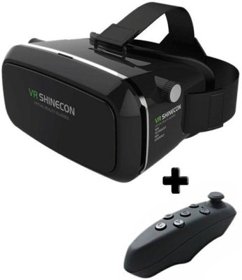 IBS VR Shinecon Pro Virtual Reality 3D Glasses Headset VRBOX Head Mount Google Cardboard Helmet For Smartphone 4-6inch(Smart Glasses, BLACK)
