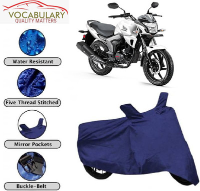 Astips Two Wheeler Cover for Honda(CB Trigger, Blue)