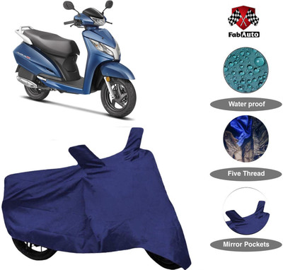 FabAuto Waterproof Two Wheeler Cover for Honda(Activa 125, Blue)