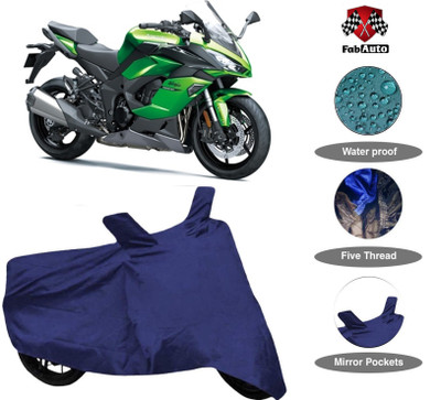 THE REAL ARV Waterproof Two Wheeler Cover for Kawasaki(Ninja 650, Blue)