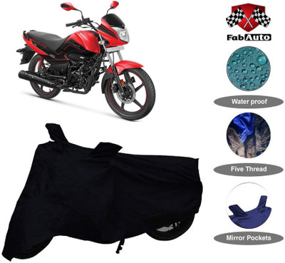 THE REAL ARV Waterproof Two Wheeler Cover for Hero(Splendor I Smart, Black)