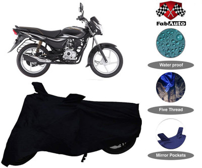 APNEK Waterproof Two Wheeler Cover for Bajaj(Platina, Black)
