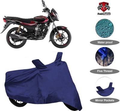 THE REAL ARV Waterproof Two Wheeler Cover for Bajaj(Platina 100 DTS-i, Blue)