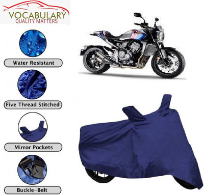 Vocabulary Waterproof Two Wheeler Cover for Honda(CB1000R Plus, Blue)