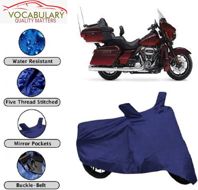 MEGA MARTZZ Waterproof Two Wheeler Cover for Harley Davidson(CVO Limited, Blue)