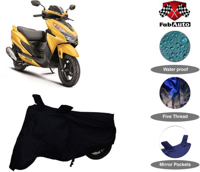 THE REAL ARV Waterproof Two Wheeler Cover for Honda(Grazia, Black)