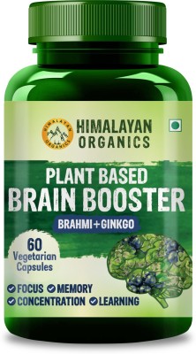 Himalayan Organics Plant Based Brain Booster Supplement - 60 Veg Capsules(60 No)