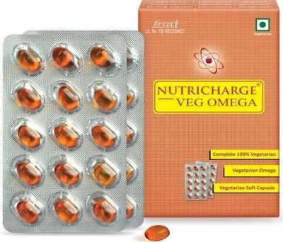 Nutricharge Veg Omega 30 Capsules(3 x 33.33 mg)