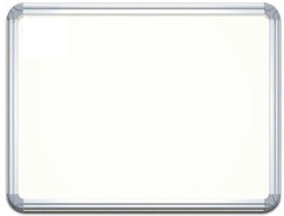 Shree RK Regular Melamine 1.5X2 Ft Non-Magnetic Kunj Whiteboard | Green Chalk Board Surface On Back Side | Sliding Hanging Clips with Robust Aluminium Frame Finishing Whiteboards(White, Green)
