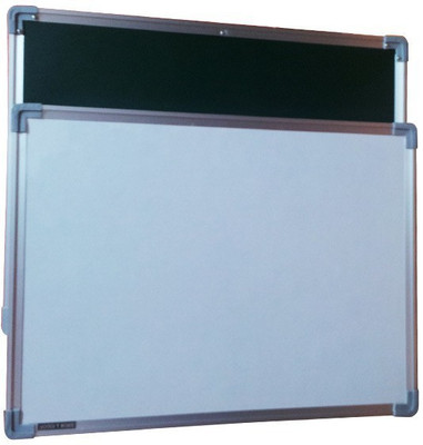 61% OFF on Jagdish Traders Corporate Interactive Non Magnetic Melamine 1.5X2 Ft Non-Magnetic Kunj Whiteboard | Green Chalk Board Surface On Back Side | Sliding Hanging Clips with Robust Aluminium Frame Finishing Whiteboards(Multicolor)