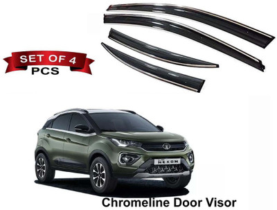 Auto E-Shopping For Convertibles Front, Rear Wind Deflector(Tinted Tata Nexon)
