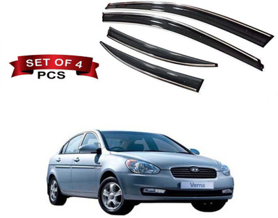 Auto E-Shopping For Front, Rear Wind Deflector(Tinted Hyundai Verna)