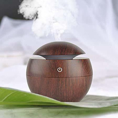 Kashtabhanjan enterprise Floral Aroma Oil, Diffuser, Automatic Spray Portable Mini Wooden Air Humidifiers Aromatherapy Ultrasonic Humidifier Oil Aroma Diffuser Usb Purifier Color Changing Led Touch Switch Atomization Humidifier For Home Office and Car(1 Units)
