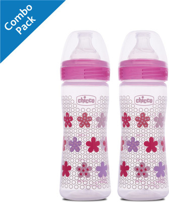 Chicco BOTTLE WB 250ML SIL PHYSIO And BOTTLE WB 250ML SIL PHYSIO (PINK) (Pack of 2) - 500 ml(Multicolor)