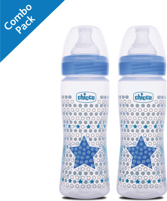 Chicco BOTTLE WB 330ML SIL PHYSIO And BOTTLE WB 330ML SIL PHYSIO (BLUE) (Pack of 2) - 660 ml(Multicolor)