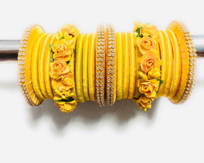 PANKSHRI ENTERPRISE Fabric Bangle Set(Pack of 18)