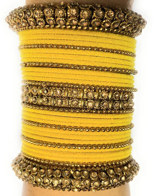 PANKSHRI ENTERPRISE Fabric Bangle Set(Pack of 28)