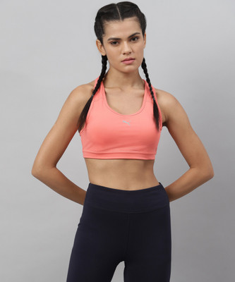 PUMA Mid Impact 4Keeps PM Women Sports Lightly Padded Bra(Beige)