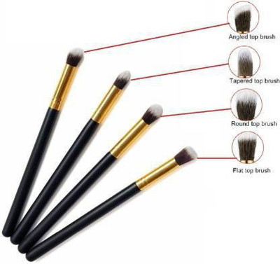 RHV Eyeshadow Blending Pink Brush Set Beauty(Pack of 4)