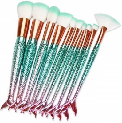 ADS HUDA Beauty Fish 10 Pc Mermaid FISH TAIL BRUSH (Pack of 10)(Pack of 10)