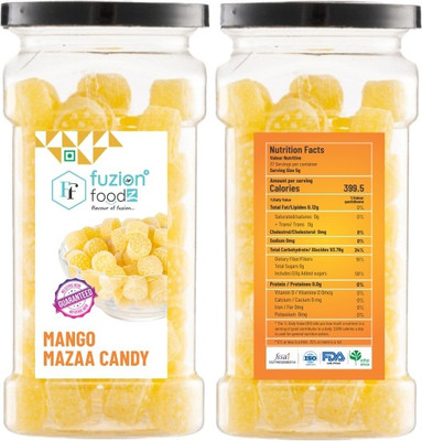 Fuzion Foodz Mango Mazaa Candy|Candy|Toffee|Candy Toffee|Mango Candy|Chocolate| Chocolate Candy|Mango Mazaa Candy Pack Of 2 Mango Candy(2 x 135 g)