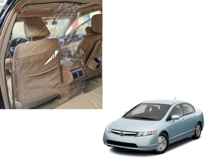 WolkomHome car partition sheet transparent isolation plastic divider curtain driver protection shield film curtains cover protector protective pvc protect cabin cab safte social distancing covid separator corona partion inside for Honda Civic Car Curtain