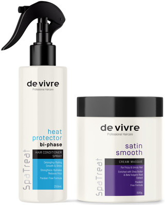 de vivre Heat Protection Spray 250ml And Satin Smooth Hair...