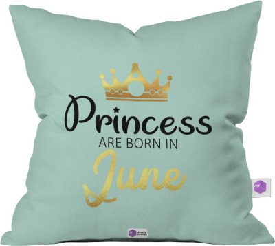 Crazy Corner Microfibre Quotes Cushion Pack of 1(Green)