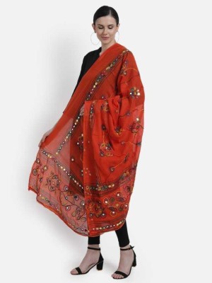 raj-rajeshwari collection Pure Cotton Embroidered Women Dupatta