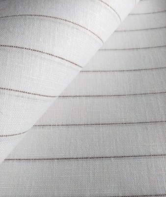 Makhanchor Cotton Linen Striped Shirt Fabric