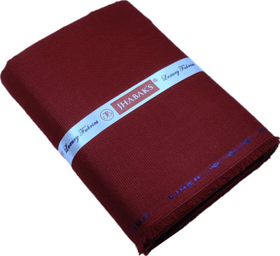 JHABAK'S Cotton Linen Self Design Shirt Fabric