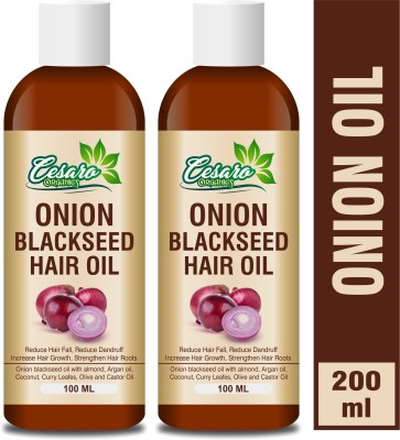 Cesaro Organics Premium Onion Oil for hair growth and skin care -200 ml Hair Oil(200 ml)