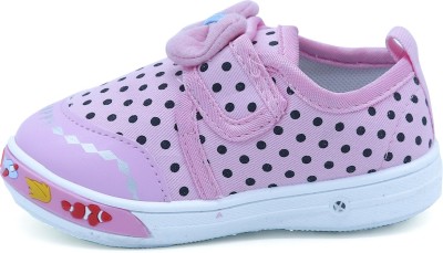 Shoespoint Boys & Girls Velcro Sneakers(Pink, 2-2.5 Years)