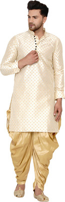 JIHUZUR Men Kurta Dhoti Set