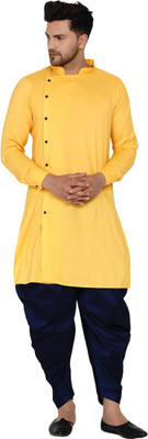 JIHUZUR Men Kurta Dhoti Set
