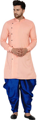 JIHUZUR Men Kurta Dhoti Set