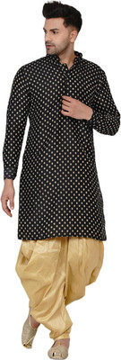 JIHUZUR Men Kurta Dhoti Set