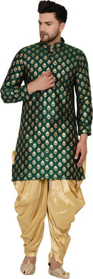JIHUZUR Men Kurta Dhoti Set